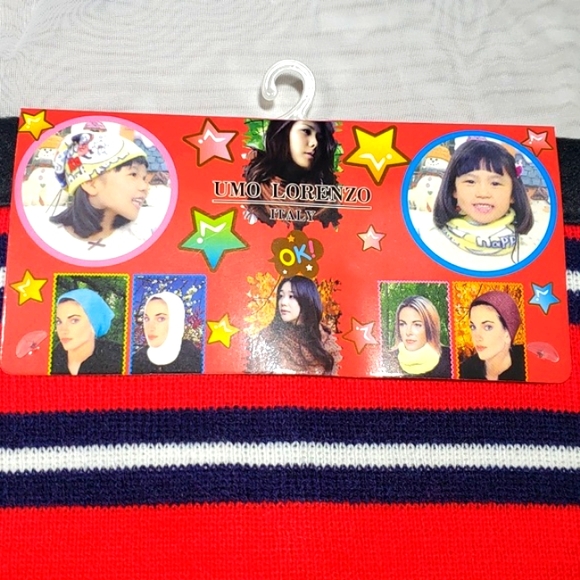 NWT UMO Lorenzo Red & Black Fleece Neck Face Mask Half-Face Cover. - Picture 3 of 10